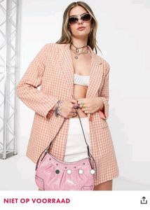 Plaid Blazer Chequered