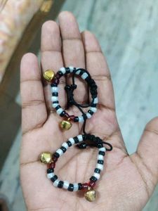 Boho Beaded nazar battu for baby with Bells