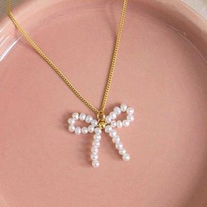 Pearl Bow Necklace🎀