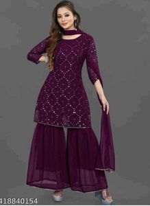 Beautiful Teal Kurta with Sparkle