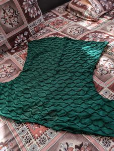 Emerald Green Embellished Top