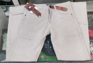 Stylish Beige Jeans