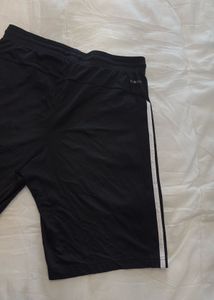 Adidas Black Shorts with 3 Stripes