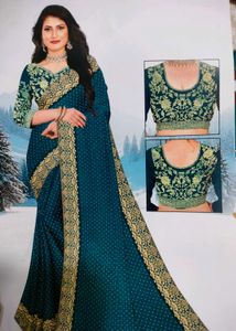 💚✨ NEW ARRIVAL | ELEGANT TEAL SAREE