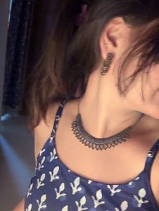 Sparkling Black Stone Necklace