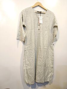 Cream Rayon Kurta(Women)