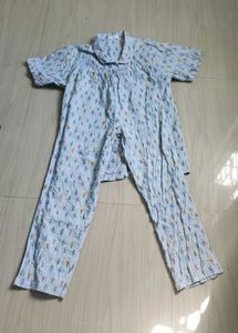 Women's Light Blue Pajama Set