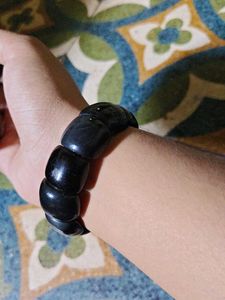 Chunky Black Stone Bracelet