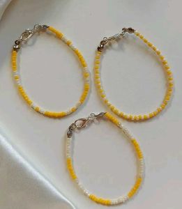 Triple Strand Beaded Bracelet set