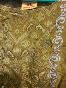 Stylish Mustard Kurta Set with Dupatta