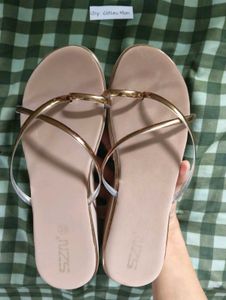 SALE❗block szn Stylish Rose Gold Thong Sandals