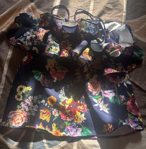 Floral Ruffle Top