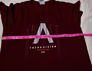 Maroon "Trend Vision" Graphic T-Shirt