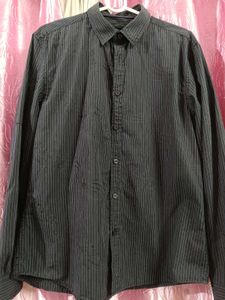 Men's Pinstripe Long Sleeve Shirt