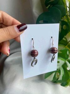 Unique Horseshoe Lampwork Bead Earrings