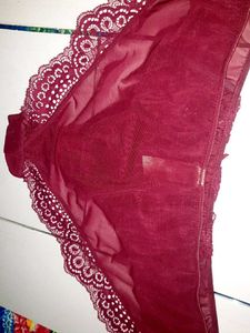 Burgundy Lace Panties 40-42 size