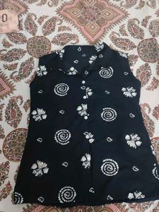 Stylish Black Printed Kurta