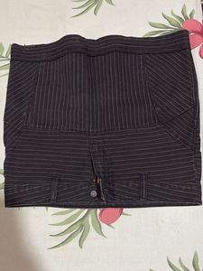 Striped Mini Skirt