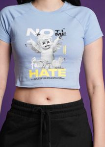 Graphic Print Cropped T-Shirt