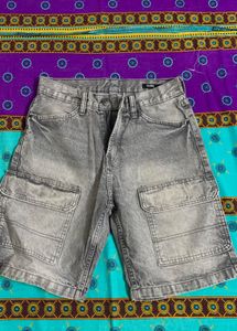 Grey Cargo Shorts