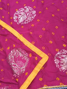 Vibrant pink Saree💗 badhni