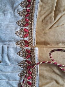 Embroidered Silk Blouse