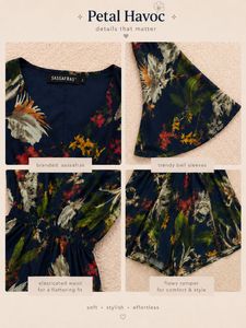 💙 Sassafras Floral Bell Sleeve Romper