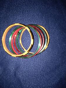 Combo Offer Glass Bangles &amp; Ear Tops