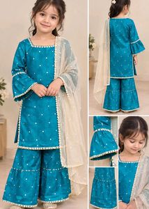 Beautiful Teal Kurta Set with Dupatta
