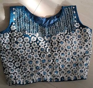🪼 floral Net Teal lehanga 🦋