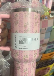 Stanley Quencher H2.0 Tumbler - Floral Pink used