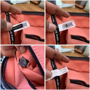 Marc Jacobs Large Canvas Tote Bag – Pink/Coral
