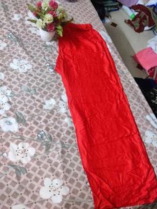 Embroidered Yellow Kurta with Red Salwar