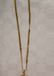 anti tarnish gold chain with pendent for men and w