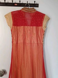 Stunning Red &amp; Gold Embroidered Gowns