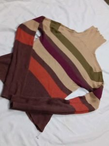 Striped Turtleneck Sweater