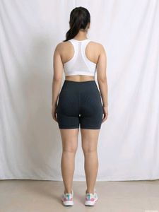 Women's Ribbed Athletic Shorts Free Size 26 To 32