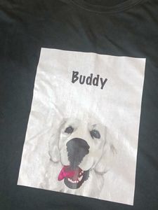 Black "Buddy" Dog T-Shirt