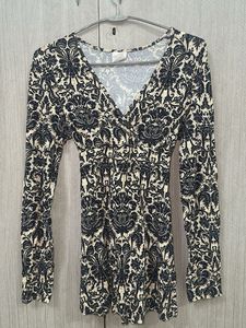 Floral Print Wrap Top