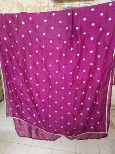 Embroidered Silk Dupatta
