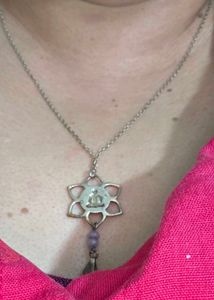 Lotus Buddha Pendant Necklace