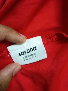 Savana red bodycon dress