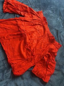 Red Off-Shoulder Top