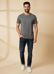 Men's Basic Grey T-Shirt