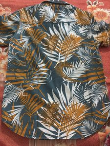 kids Tropical Print Short Sleeve Shirt