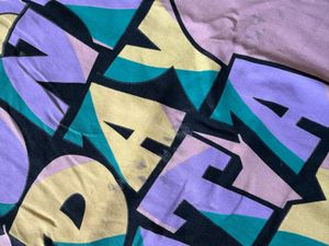 Graphic Print Colorblock T-Shirt