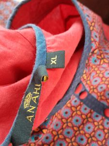 Red Printed Kurta (Women's)