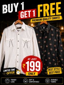 Premium Quality Men's Shirts - Buy 1 Get