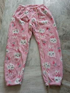 Cozy Pink Bunny Pajama Pants