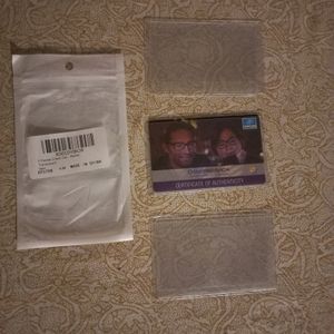 3 Credit Card Cover New Un Used. Keeps Credit Card Safe. Free Eye Record Card As Shown In the Picture.